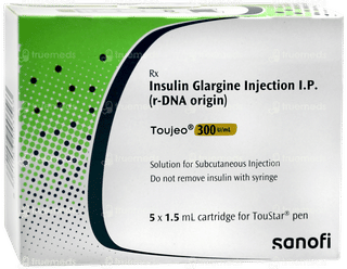 Toujeo 300iu Cartridges 1.5ml Pack Of 5 Injections