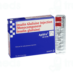 Apidra 100Iu Cartridge 3Ml