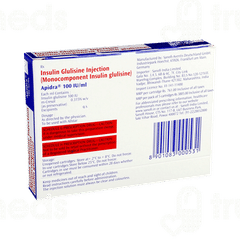 Apidra 100Iu Cartridge 3Ml