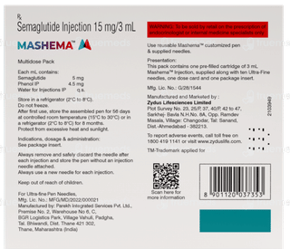 Mashema Cartridge 3ml With 10 Needles
