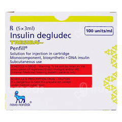 Tresiba Penfill 100Iu Cartridges 3Ml Tresiba Penfill 100Iu Cartridges 3Ml