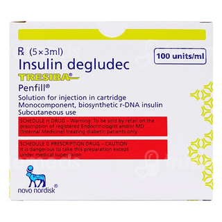 Tresiba Penfill 100Iu Cartridges 3Ml