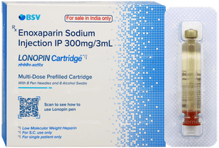 Lonopin Multi Dose Prefilled Cartridge 3Ml With 8 Pen Needles & Alcohol Swab