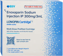 Lonopin Multi Dose Prefilled Cartridge 3Ml With 8 Pen Needles & Alcohol Swab
