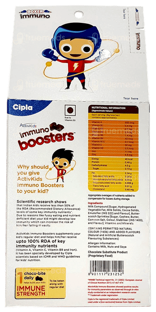 Activkids Immuno Boosters 7+ Years Choco Bites 7