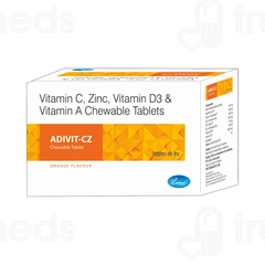 Adivit Cz Orange Flavour Chewable Tablet 15 Adivit Cz Orange Flavour Chewable Tablet 15