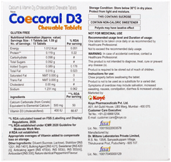 Coecoral D3 Mint Flavour Chewable Tablet 15
