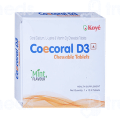 Coecoral D3 Mint Flavour Chewable Tablet 15