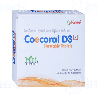 Coecoral D3 Mint Flavour Chewable Tablet 15