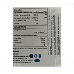 Zoycee Plus Orange Flavour Chewable Tablet 10