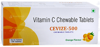 Cevize 500 Orange Flavour Chewable Tablet 10