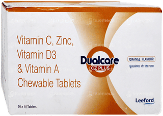 Dualcare Cz Plus Orange Flavour Chewable Tablet 15