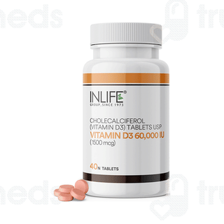Inlife Vitamin D3 60000iu Chewable Tablet 40