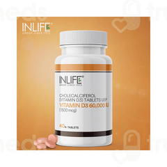 Inlife Vitamin D3 60000iu Chewable Tablet 40