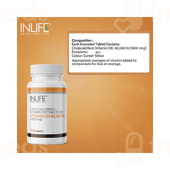 Inlife Vitamin D3 60000iu Chewable Tablet 40