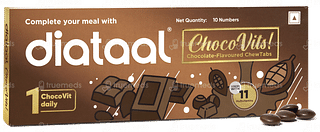 Diataal Chocovits Chocolate Flavoured Chewable Tablet 10