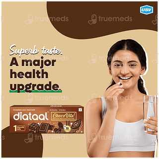 Diataal Chocovits Chocolate Flavoured Chewable Tablet 10