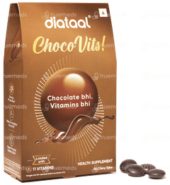 Diataal Chocovits Chocolate Flavoured Chewable Multivitamin Tablet 30