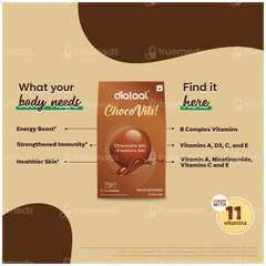 Diataal Chocovits Chocolate Flavoured Chewable Multivitamin Tablet 30