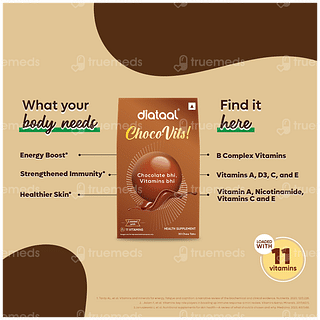 Diataal Chocovits Chocolate Flavoured Chewable Tablet 30