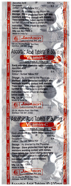 Jackson Vitamin C Chewable Tablet 10