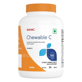 Gnc Vitamin C 500 Orange Chewable Tablet 30