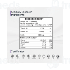 Miduty Methyl B 12 & Folate Chewable 100