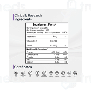 Miduty Methyl B 12 & Folate Chewable 100
