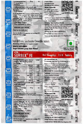 Surbex Fe New Chewable Tablet 15