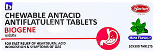 Biogene Mint Flavour Chewable Tablet 9