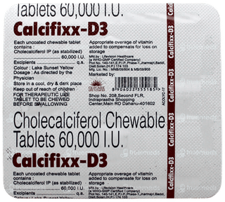 Calcifixx D3 Chewable Tablet 4