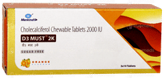 D3 Must 2k Orange Flavour Sugar Free Chewable Tablet 10