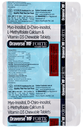 Oraverse Mf Forte Chewable Tablet 10