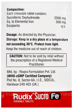 Rudix Sucro Fe Chewable Tablet 6