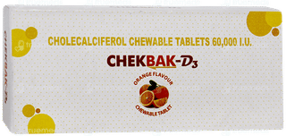 Chekbak D3 Orange Flavour Chewable Tablet 10