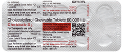 Chekbak D3 Orange Flavour Chewable Tablet 10