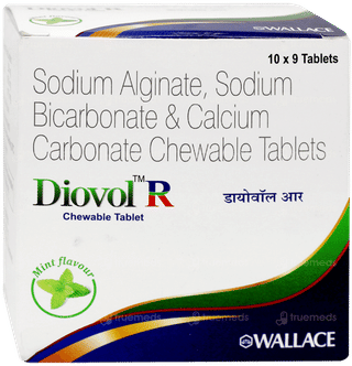 Diovol R Mint Flavour Chewable Tablet 9