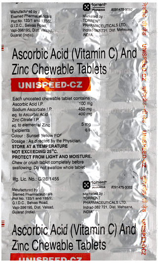 Unispeed Cz Chewable Tablet 15