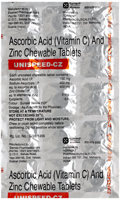 Unispeed Cz Chewable Tablet 15