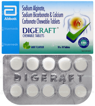 Digeraft Mint Flavour Chewable Tablet 10