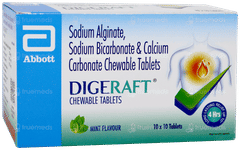 Digeraft Mint Flavour Chewable Tablet 10