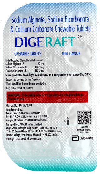 Digeraft Mint Flavour Chewable Tablet 10