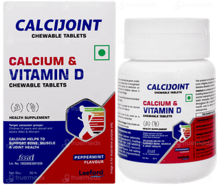 Calcijoint Peppermint Flavour Chewable Tablet 30