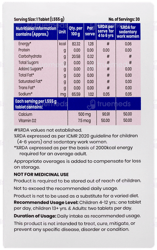 Calcijoint Peppermint Flavour Chewable Tablet 30