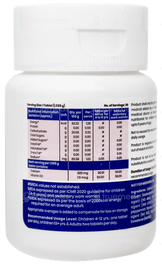 Calcijoint Peppermint Flavour Chewable Tablet 30
