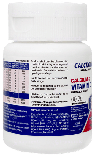 Calcijoint Peppermint Flavour Chewable Tablet 30