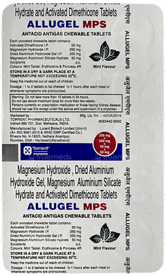 Allugel Mps Mint Flavour Chewable Tablet 15