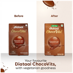 Diataal Chocovits 100% Veg Chew Tablet 30
