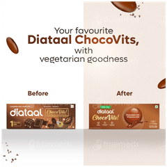 Diataal Chocovits 100% Veg Chew Tablet 10
