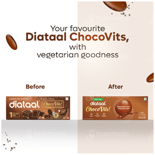 Diataal Chocovits 100% Veg Chew Tablet 10